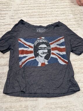 Live Nation Sex Pistols Women's Charcoal Graphic Union Jack